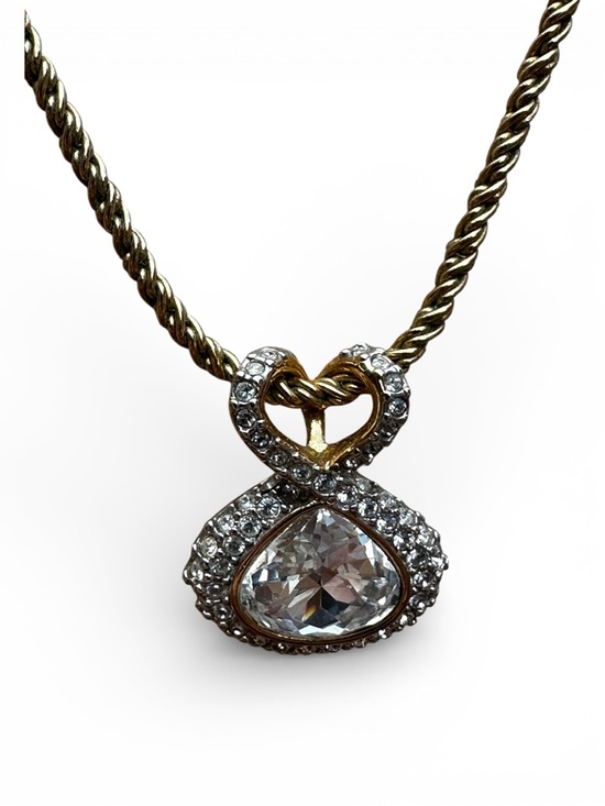 Swarovski Jewelry - Swarovski Gold-Plated Crystal Heart Pendant Necklace